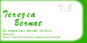 terezia bernat business card