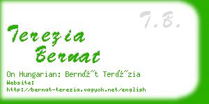 terezia bernat business card